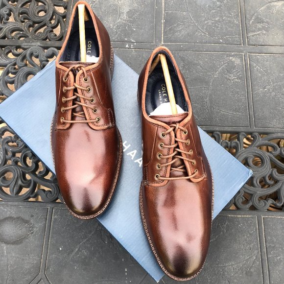 Cole Haan Warner Grand Postman Oxford In Chestnut - Picture 10 of 11